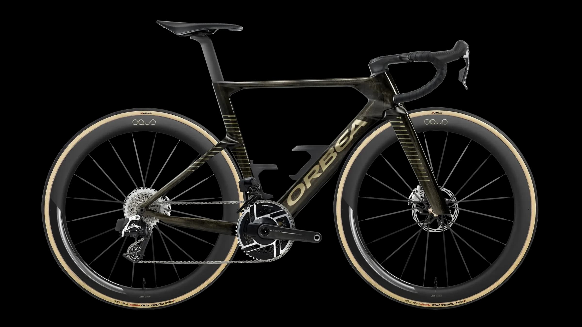Orbea Orca Aero in Magic Gold C. View - Titanium (Gloss)
